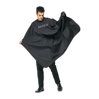 Moser cape black/пеньюар для парикмахеров, черный